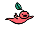 Red berry floating animation