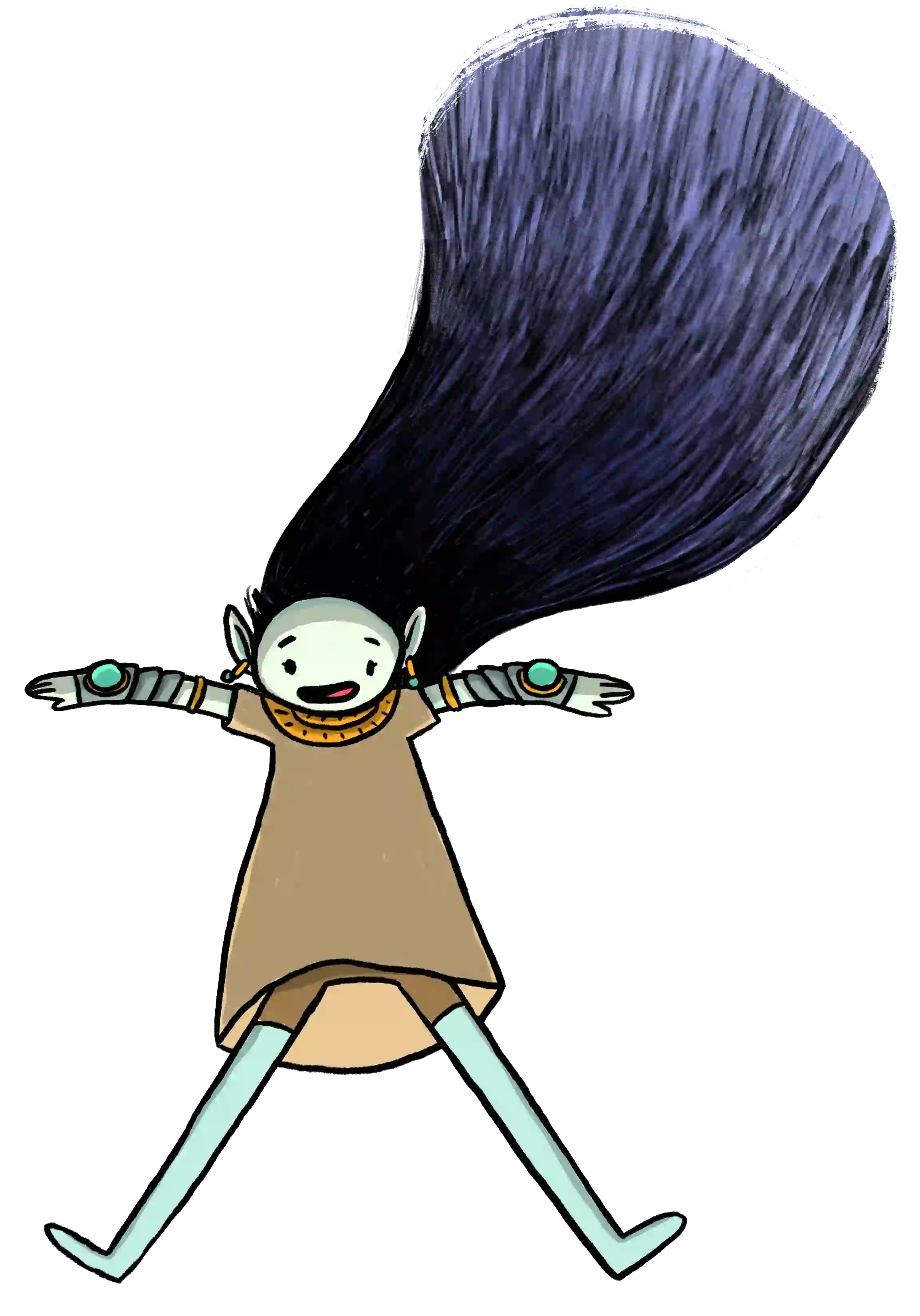 floating nature girl